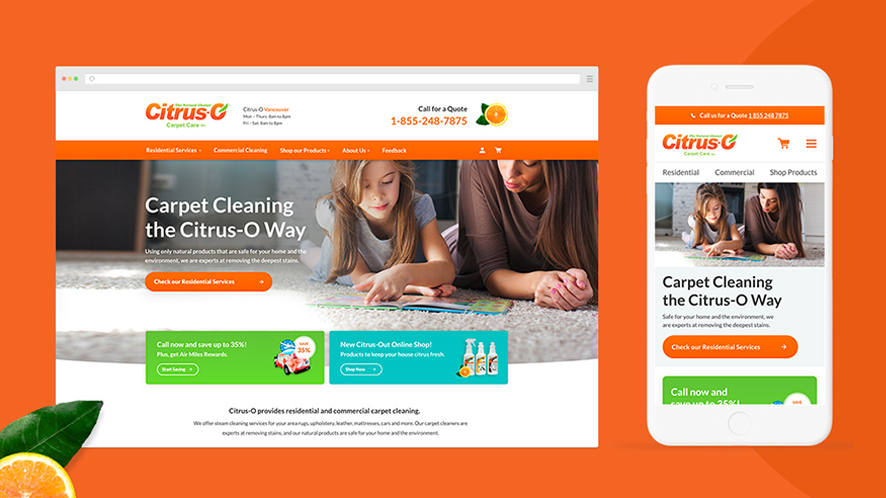 Website Redesign & Conversion Rate Optimization for Citrus-O