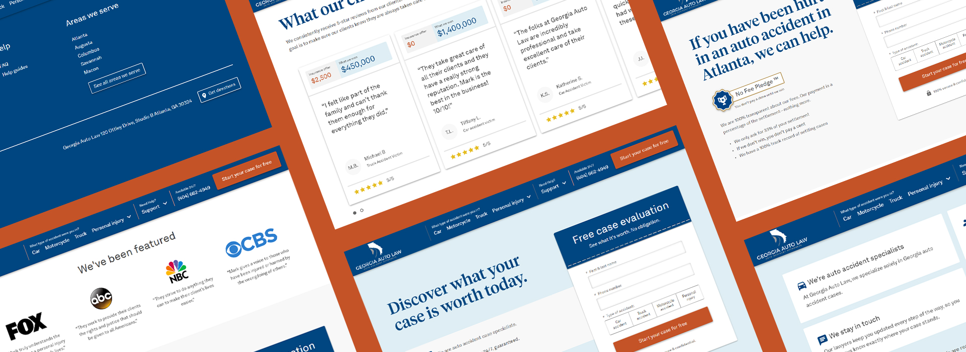 Local landing pages provide destinations for users arriving via search.