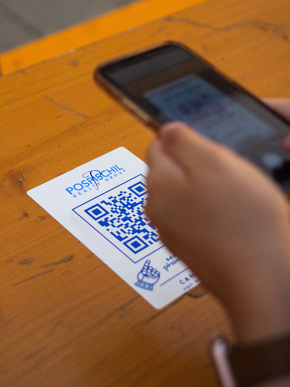 QR Code that takes open house visitors to the check-in web app. 