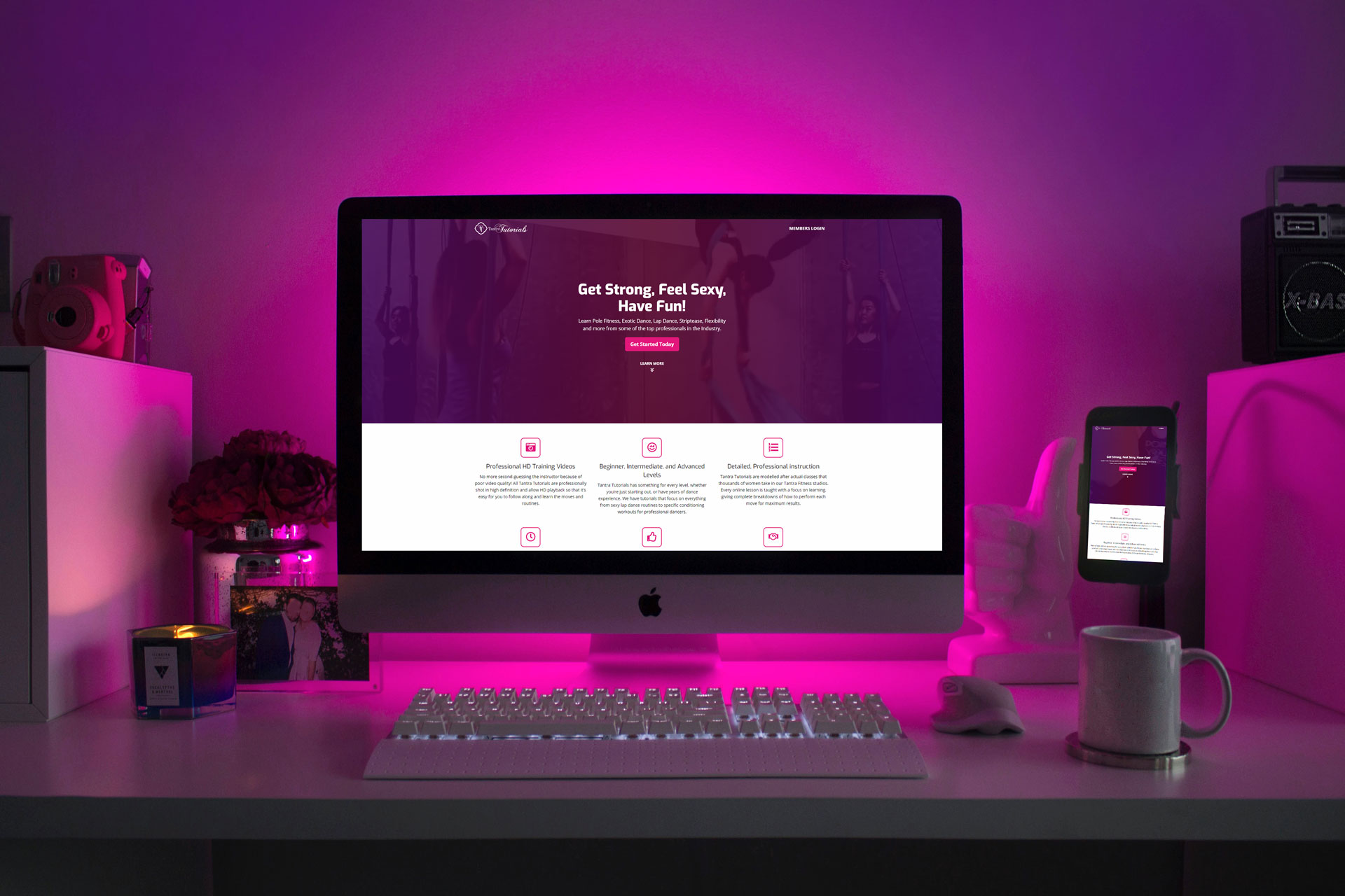 Tantra Tutorials single-page WordPress website