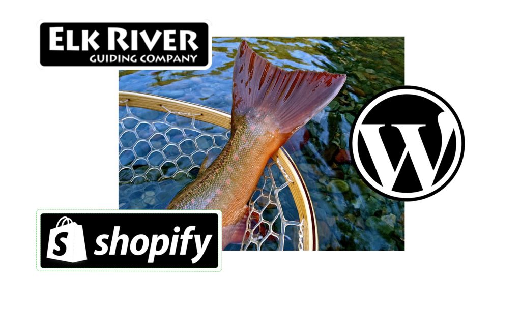 Elk River's WordPress & Shopify website.
